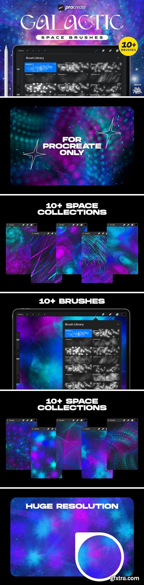 Procreate Galactic Space Brushes