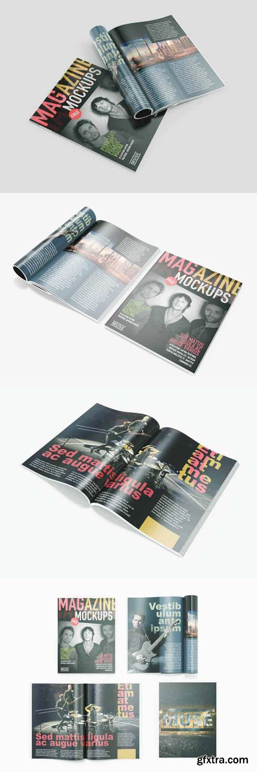 Multipurpose Magazine PSD Mockups Templates