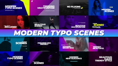 Videohive - Modern Typo Scenes - 34095296 - 34095296