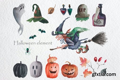 Halloween Watercolor Set