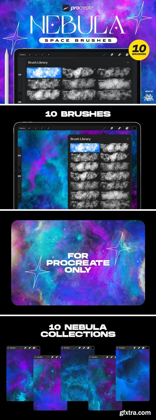 Procreate Nebula Space Brushes