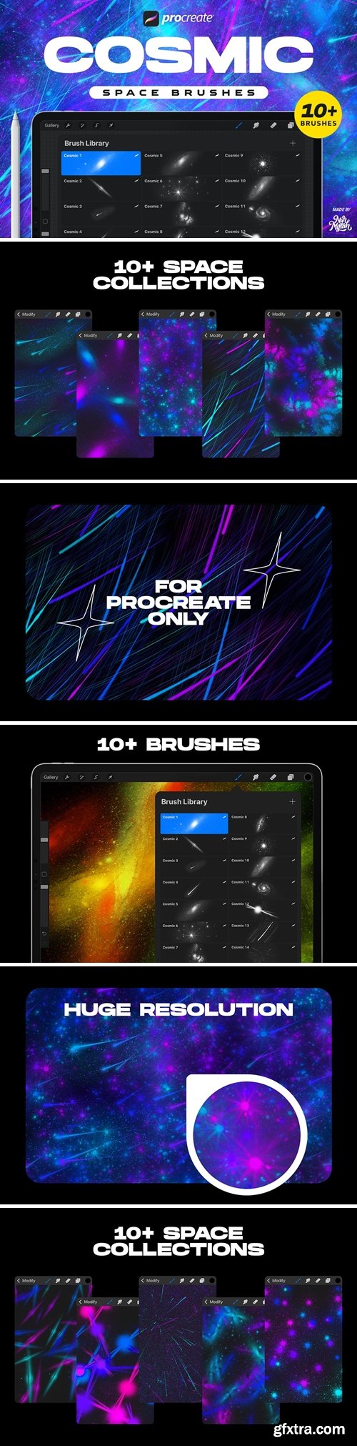 Procreate Cosmic Space Brushes