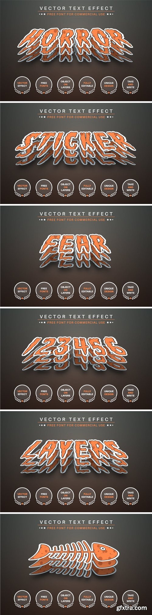 Horror Sticker - Editable Text Effect, Font Style