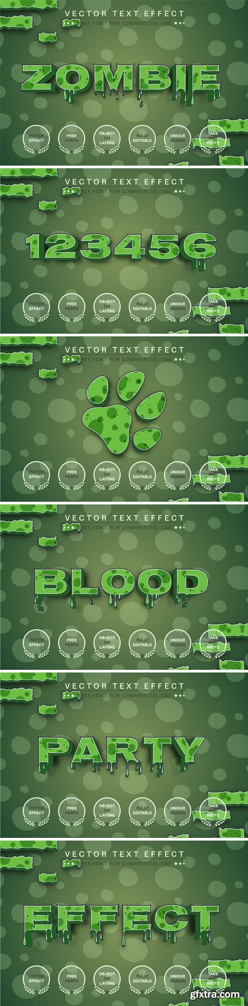 Zombie 3D - Editable Text Effect, Font Style