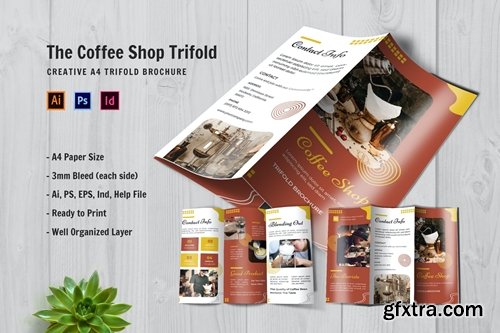 Coffee Shop Trifold Brochure