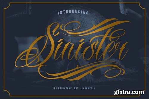 Sinister - Tattoo Style Font