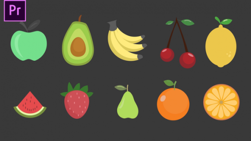 Videohive - Fruits Icons - 34271969 - 34271969