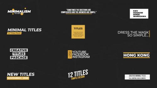 Videohive - Minimal Titles | FCPX - 34274400 - 34274400