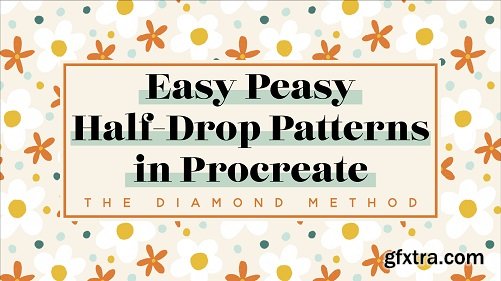 Easy Half Drop Patterns In Procreate : The Diamond Method