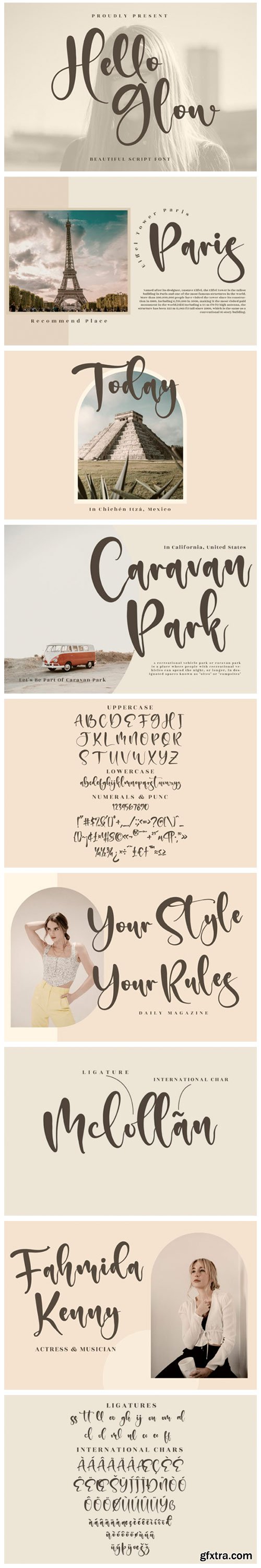 Hello Glow Font