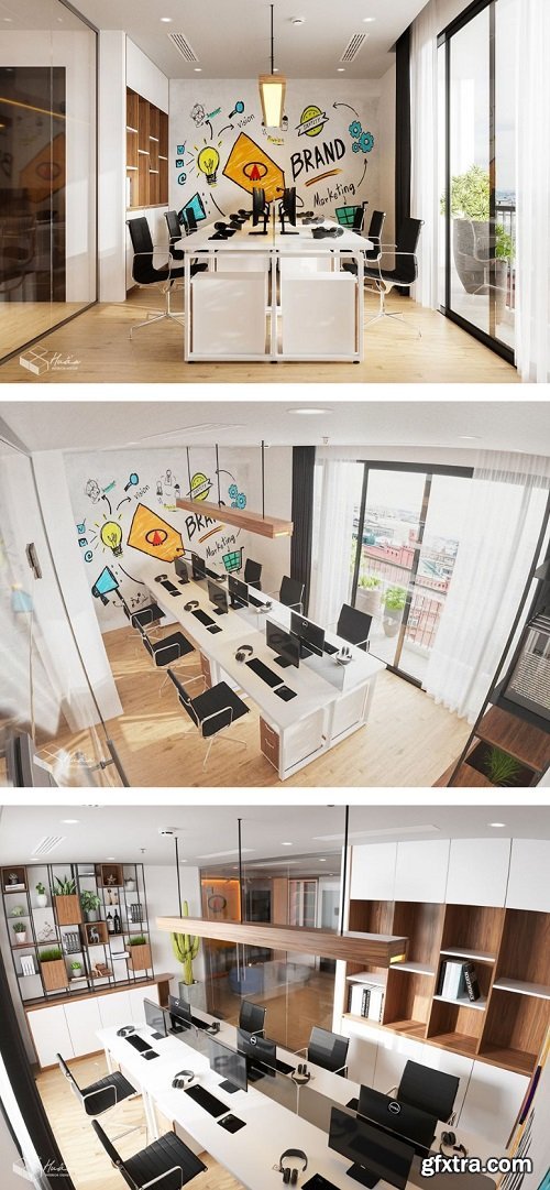 Office Room Scene 3dsmax By DinhVanHuan