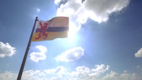 Videohive - Limburg Flag (Netherlands) on a Flagpole V4 - 34235298 - 34235298