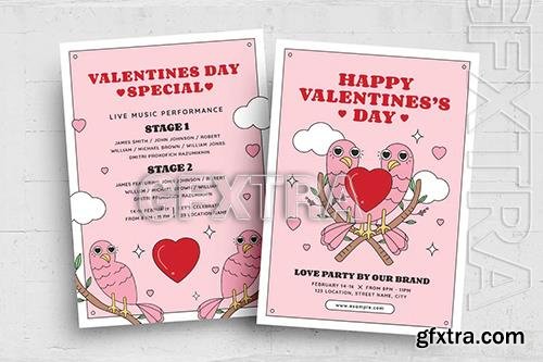 Retro Valentines Flyer Template L4ZYSG5