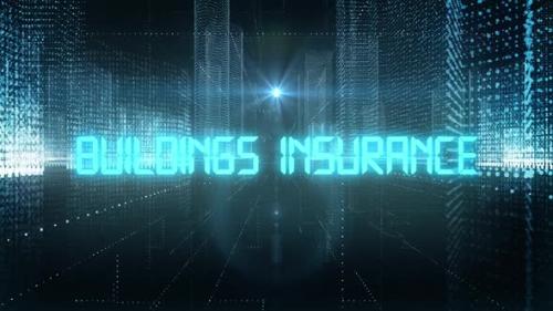 Videohive - Skyscrapers Digital City Tech Word Buildings Insurance - 34242381 - 34242381