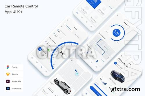 Car Remote Control App UI Kit YPJ37X3