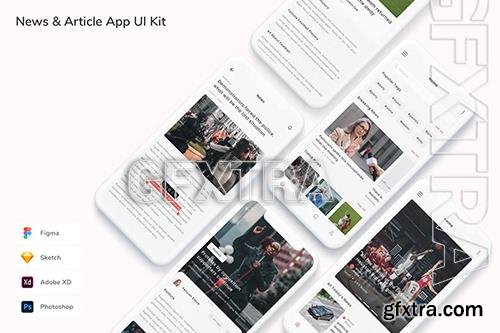 News & Article App UI Kit LY8N82M