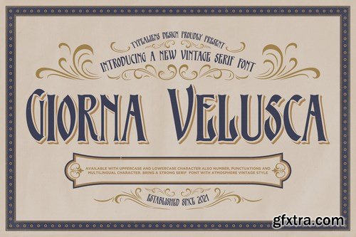 Giorna Velusca Font