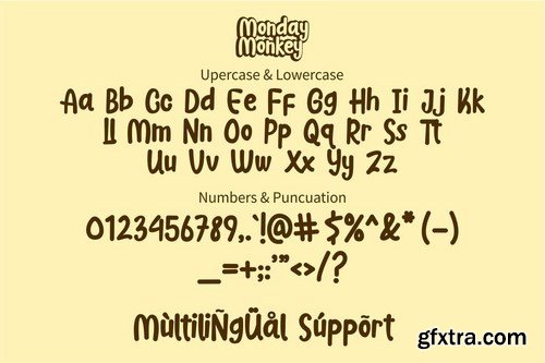 Monday Monkey Font