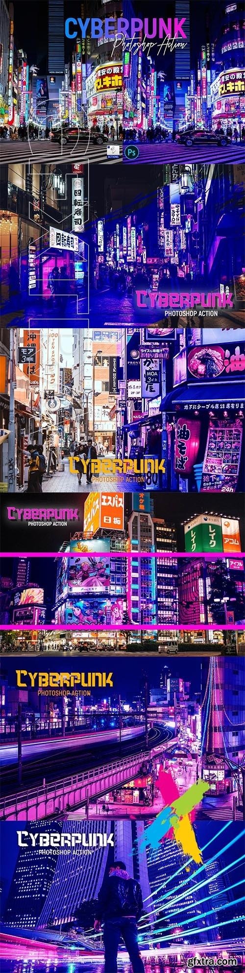 CreativeMarket - Cyberpunk | PSD action 5726360