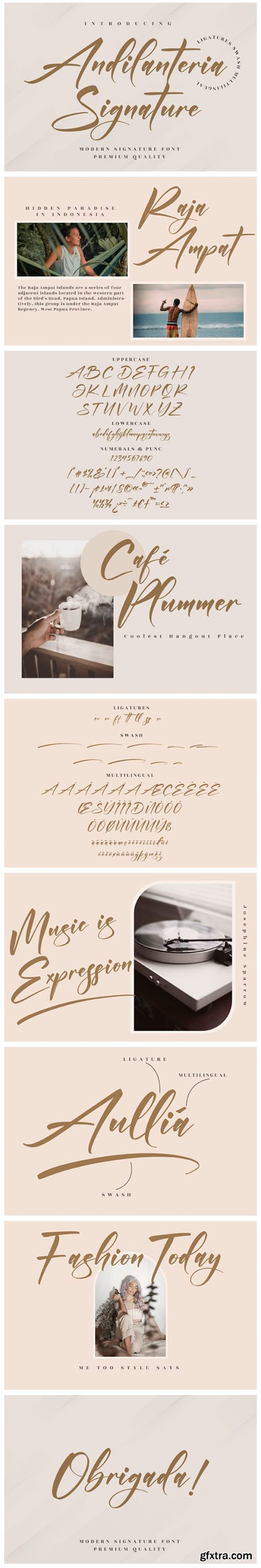 Andilanteria Signature Font