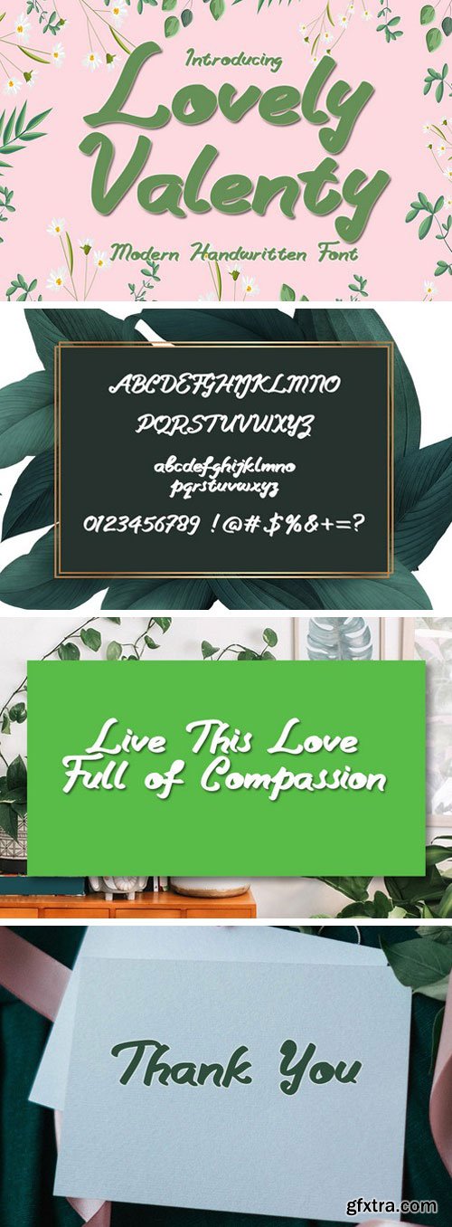 Lovely Valenty Script Font