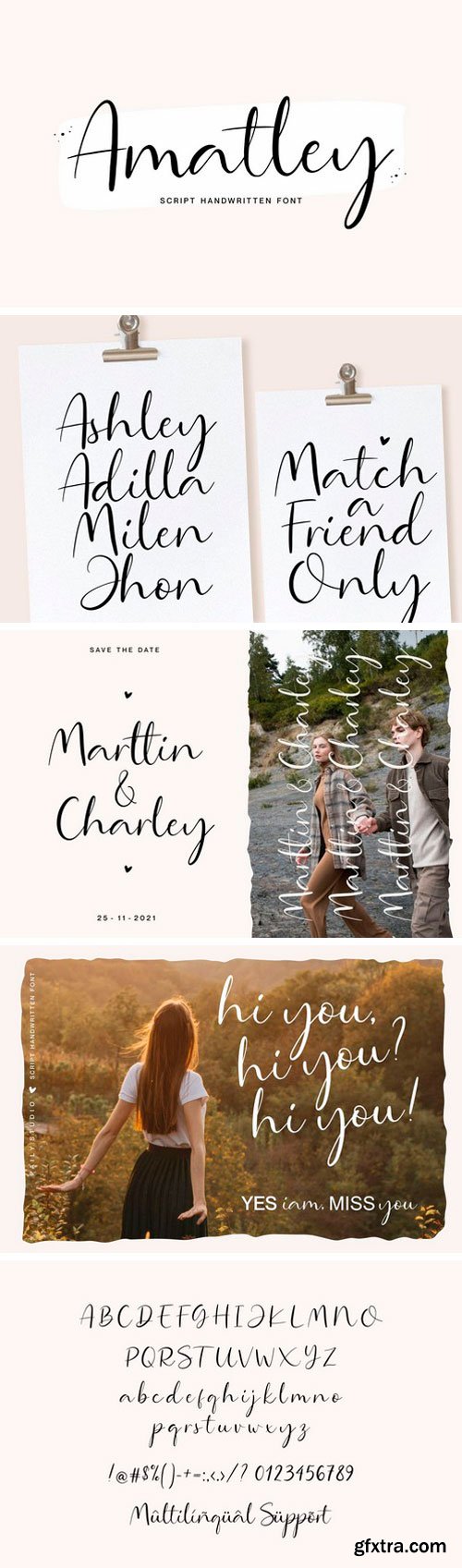 Amatley Handwritten Font