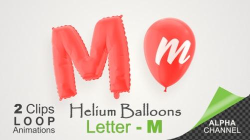 Videohive - Balloons With Letter – M - 34212878 - 34212878