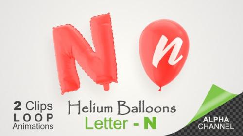 Videohive - Balloons With Letter – N - 34212971 - 34212971