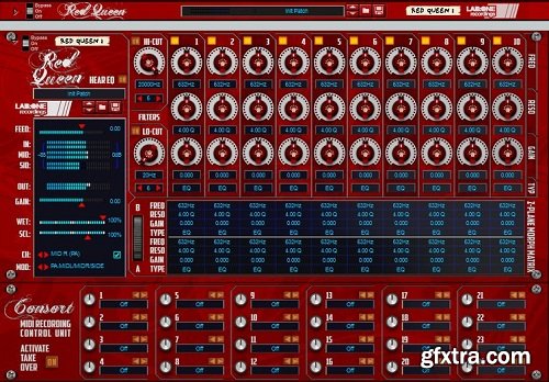 Reason RE Lab One Recordings Red Queen 10 Band 3 Mode Equalizer v0.0.15