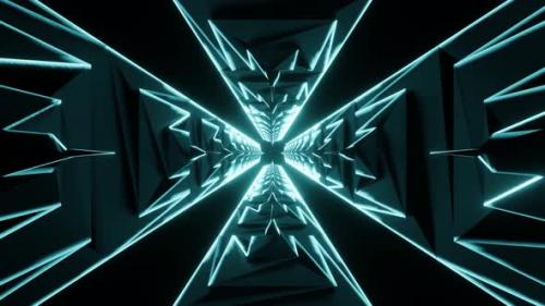 Videohive - Sci-fi Turquoise Tower 4K - 34215918 - 34215918