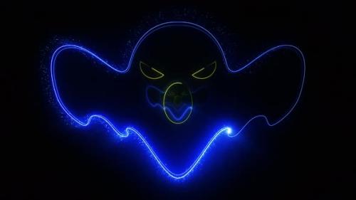 Videohive - Neon Ghost Shapes, Loopable Background - 34230675 - 34230675