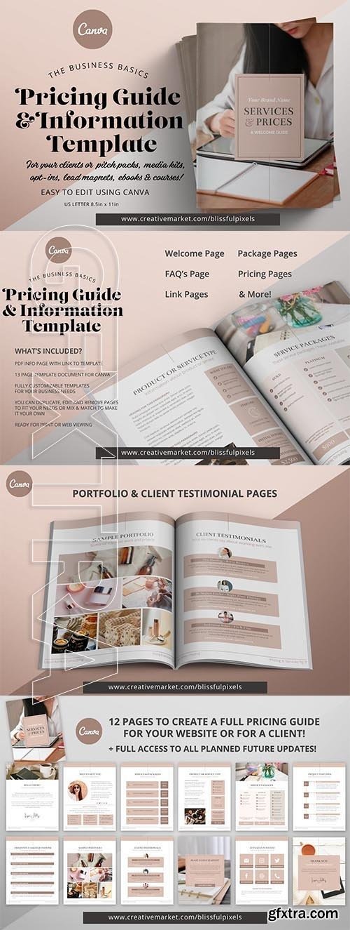 CreativeMarket - Pricing Guide & Info Template 5636467
