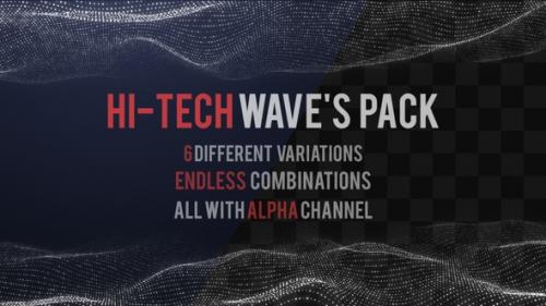 Videohive - HiTech Waves Pack - 25575405 - 25575405