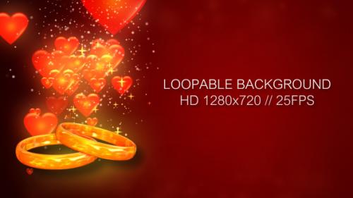 Videohive - Wedding Rings With Hearts - 3315231 - 3315231