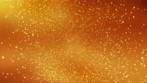 Videohive - Luxurious Golden Particles Light Keeps Rotating - 33291286 - 33291286