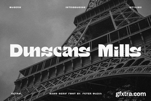 Dunscans Mills - Modern Bold Sans