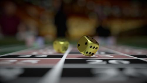 Videohive - Casino Dices Drop Slow Motion - 33936082 - 33936082