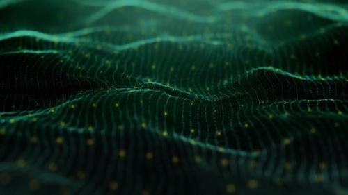 Videohive - Digital Macro Waves Data Top View - 33976181 - 33976181