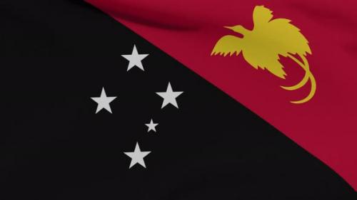 Videohive - Flag Papua New Guinea Patriotism National Freedom Seamless Loop - 34244905 - 34244905