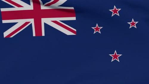 Videohive - Flag New Zealand Patriotism National Freedom Seamless Loop - 34244948 - 34244948