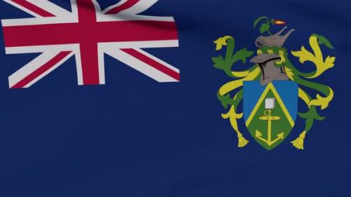 Videohive - Flag Pitcairn Islands Patriotism National Freedom Seamless Loop - 34244966 - 34244966