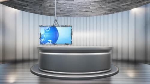 Videohive - 3D Virtual News Studio Background A50037 - 34249154 - 34249154