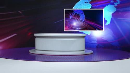 Videohive - 3D Virtual News Studio Background A50033 - 34249156 - 34249156