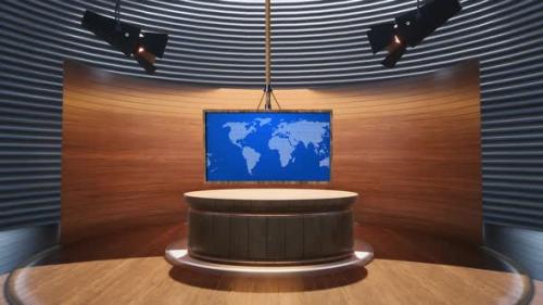 Videohive - 3D Virtual News Studio Background A5007 - 34249159 - 34249159