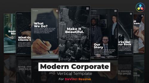 Videohive - Modern Corporate | DaVinci Resolve Template | Vertical - 34220694 - 34220694