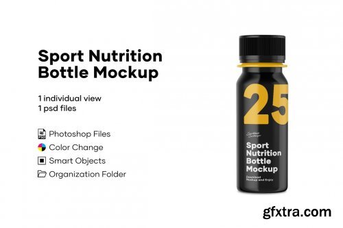 CreativeMarket - Sport Nutrition Bottle Mockup 4886958