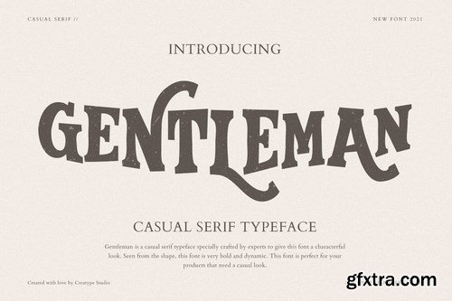 Gentleman Serif Business Font