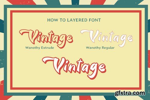 Wanothy - Vintage Font