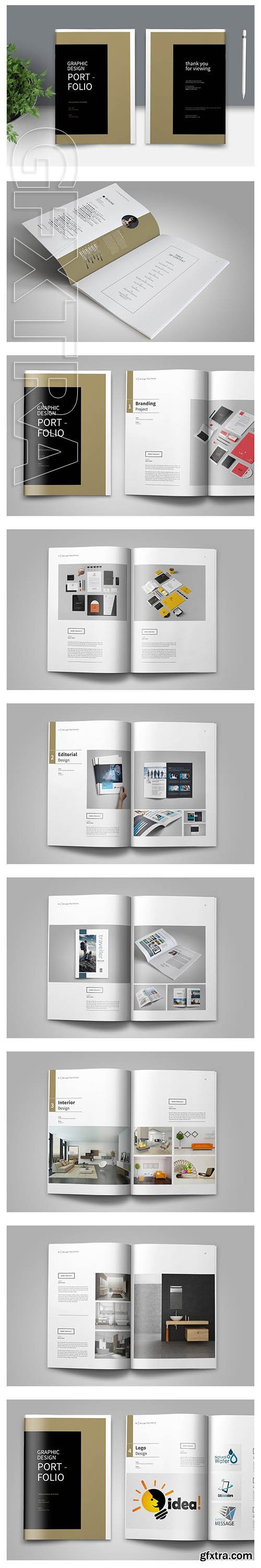 CreativeMarket - Graphic Design Portfolio Template 3502540