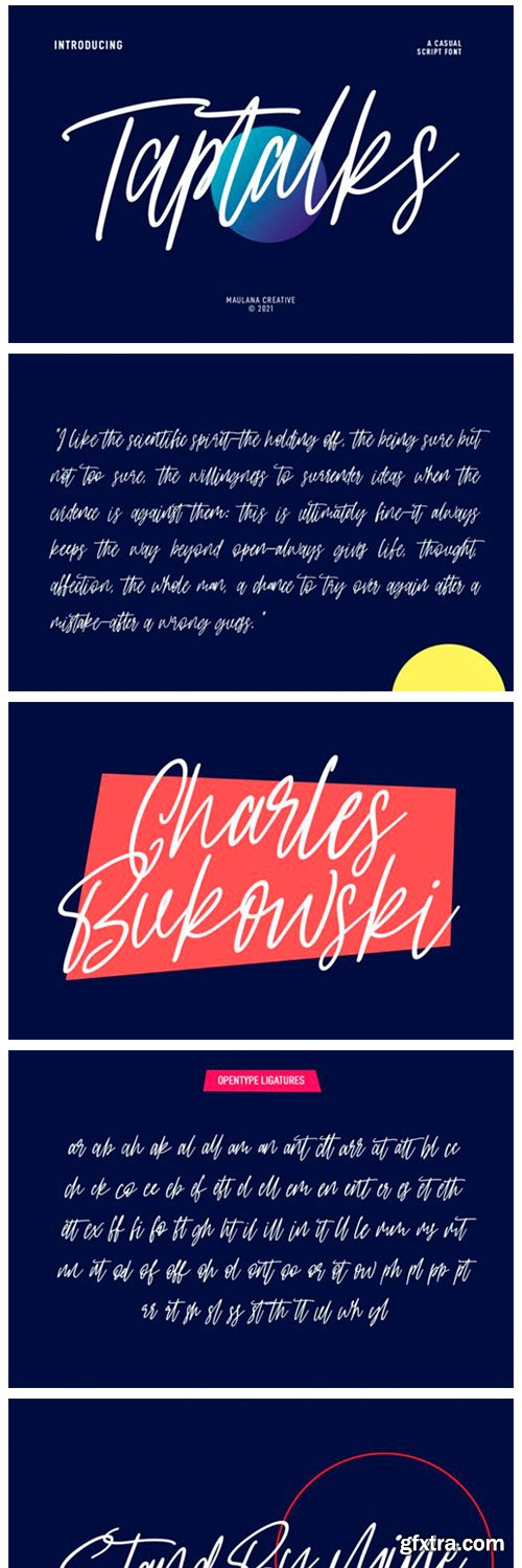 Taptalks Script Font